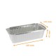 Alu-Schale gerade Kanten, 218x155x38mm, 910ml (BO900), 100er-Packung
