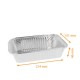 Aluminum tray straight edges, 218x155x46mm, 1070ml (BO1100), pack of 100