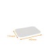 Tapa para plato de aluminio / caja, tapas para bandejas ref BO450, paquete de 100