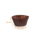 Brown pleated box n° 10B (base: ø 53mm, height 32mm), pack of 1000