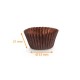 Brown pleated box n° 6 (base: ø 33mm, height 21mm), pack of 1000