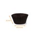 Black pleated box n° 10B (base: ø 53mm, height 32mm), pack of 1000