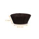 Black pleated box Pack of 1000, no. 1206 (base: ø 31mm, height 11mm)