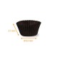 Plissee-Kiste schwarz Nr. 6 (Boden: ø 33mm, Höhe 21mm), 1000er-Pack