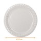 Paper plate Pack of 100, ø 23 cm, white