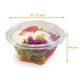 Bandeja para ensaladas - Sekipack Sekipack fondo y tapa transparentes, 750cc ø 175mm altura 95mm, caja de 200