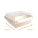 Bandeja Luxifood 900 ml, marrón kraft, caja de 480