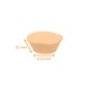 Caja plisada sin blanquear n° 10B (base: ø 53mm, altura 32mm), paquete de 1000