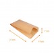 Sacchetto per croissant kraft marrone 140+70x210mm (rif. 103), confezione da 1000