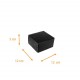 black pastry box with notches + closed side, 12x12x5cm, black, pack of 50