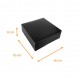schwarze Konditoreidose mit Einkerbungen, 16x16x8cm, schwarz, 50er-Pack