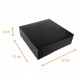 black pastry box with notches, 32x32x8cm, black, pack of 50