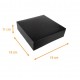 black pastry box with notches, 18x18x10cm, black, pack of 50