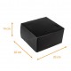 black pastry box with notches, 20x20x14cm, black, pack of 25