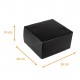 schwarze Konditoreidose mit Einkerbungen, 26x26x13cm, schwarz, 25er-Pack