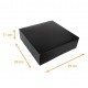 schwarze Konditoreidose mit Einkerbungen, 29x29x11cm, schwarz, 50er-Pack