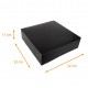 schwarze Konditoreidose mit Einkerbungen, 32x32x11cm, schwarz, 50er-Pack
