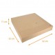 Quadratische Schachtel aus braunem Kraftpapier 32x32x10cm, mit Einkerbungen, 25er-Pack