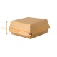 Caja de hamburguesas Kraft Tamaño L, 14,2x13,7x6,1cm, caja de 500