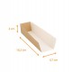 Schaufel aus Kraftpapier für Würstchen, Hot Dogs, Pfannkuchen, Waffeln, Bagel, Pizza 4,7x18,2x4cm, 200er-Packung