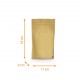 Borsa ermetica con zip - Doypack 11+6,5x18,5cm 250ml, confezione da 100