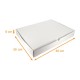 Schachtel mit Mikrospulen-Tray 30x40x6cm, Mikrowelle weiß, 25er-Pack