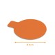 Soporte lingual negro/naranja ø 8cm (cartón 1100g/m2), caja de 1000