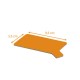 Soporte lingual rectángulo negro/naranja 9,5x5,5cm (cartón 1100g/m2), caja de 250