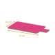 Supporto per la lingua rettangolo nero/fushia 4,5x13cm (1100g/m2), scatola da 250