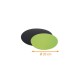 Colored cardboard disc Black/Green ø 20cm, pack of 50