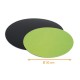Colored cardboard disc Black/Green ø 30cm, pack of 50
