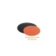 Disco di cartone colorato Nero/Arancione ø 18 cm, confezione da 50