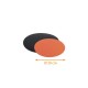 Disco de cartón de color Negro/Naranja ø 20cm, paquete de 50