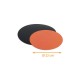 Disco de cartón de color Negro/Naranja ø 22cm, paquete de 50