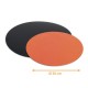 Disco di cartone colorato Nero/Arancione ø 30cm, confezione da 50
