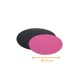 Disco di cartone colorato Nero/Fucsia ø 22cm, confezione da 50