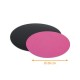 Disco di cartone colorato Nero/Fucsia ø 26cm, confezione da 50