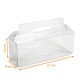 Custodia trasparente in PET, 27x9x10cm, scatola da 100