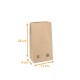 Paper SOS bag 15x9x28cm brown recycled kraft 70g/m2, box of 250
