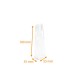 Bolsas OPP neutras con base SOS 55x17,5/17,5x180mm, paquete de 100