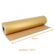 Rotolo di carta da regalo kraft Oro 0,50x100m, per unità