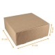 Caja de presentación kraft ondulado crudo 31x31x10cm, caja de 50