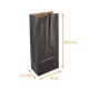 Paper SOS bag 10+5.5x28.5cm, black kraft, pack of 100