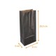 Paper SOS bag 9+5x20.5cm, black kraft, pack of 100