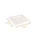 Plant fiber plate square 15x15cm, pack of 50