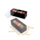 Macaroon box matt black cardboard base + PET lid, 135x50x45mm, 5 pcs., box of 108