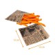 Greaseproof snack bag for French fries, Hamburger, Churros kraft "Times", 12x12cm, for French fries, pack of 1000