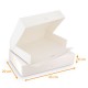 Scatola vassoio per catering bianco, 43x29x6cm, con tacche, confezione da 50