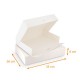 Scatola vassoio per catering bianco, 35x26x6cm, con tacche, confezione da 25