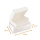 Scatola vassoio per catering bianco, 29x20x8cm, con tacche, confezione da 50